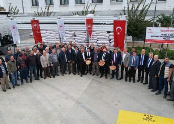 Yalovalı çiftçilere buğday ve arpa tohumu dağıtıldı