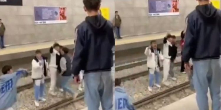 Bursa’da metro istasyonunda tepki çeken görüntüler