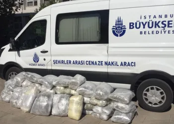 Cenaze aracında uyuşturucu bulundu