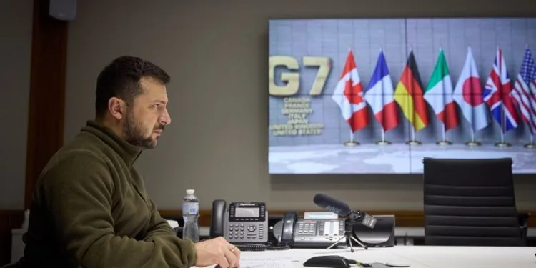Zelenskiy G7 zirvesinde liderlere hitap etti