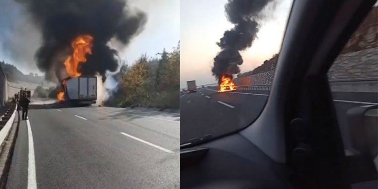 Bursa’da araç yangınları kameralarda