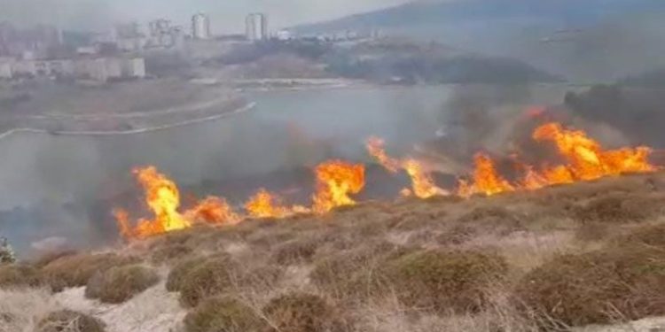 Bandırma’da yangın