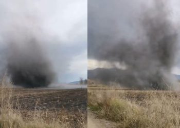 Tokat’ta hortum kameralara yansıdı