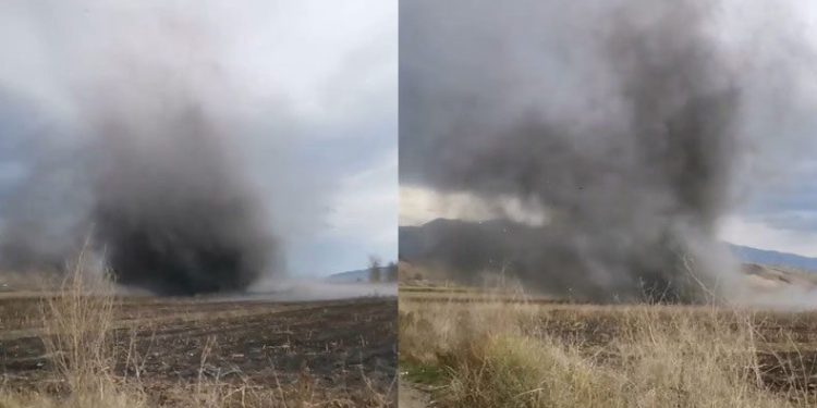 Tokat’ta hortum kameralara yansıdı