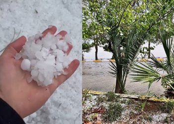 Sağanakla birlikte dolu etkili oldu