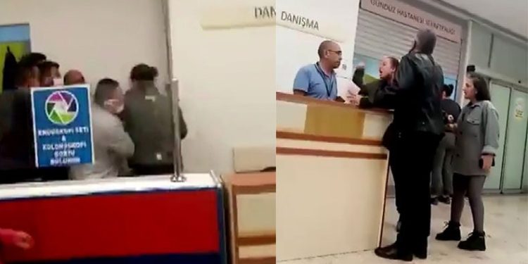 Hasta yakını sağlık çalışanına saldırdı