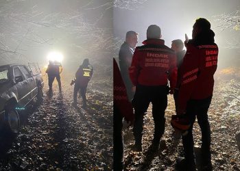 İlk karı görmek istediler, dağda mahsur kaldılar