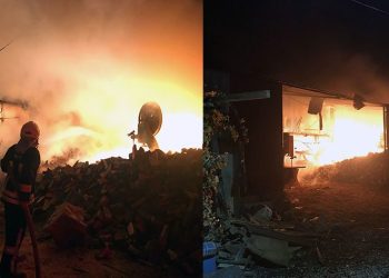 Mobilya işyerinde yangın