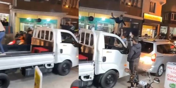 Asker uğurlamasında peş peşe ateşlediler