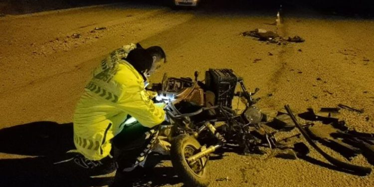 Otomobil ile çarpışan bisikletin sürücüsü ağır yaralandı