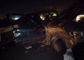 Otobanda feci kaza: 1 ölü, 3 yaralı