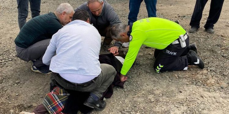 Polisin ilk yardımıyla hayata tutundu