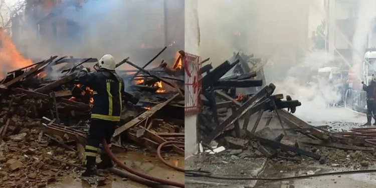 Bursa’da bir ev alevlere teslim oldu