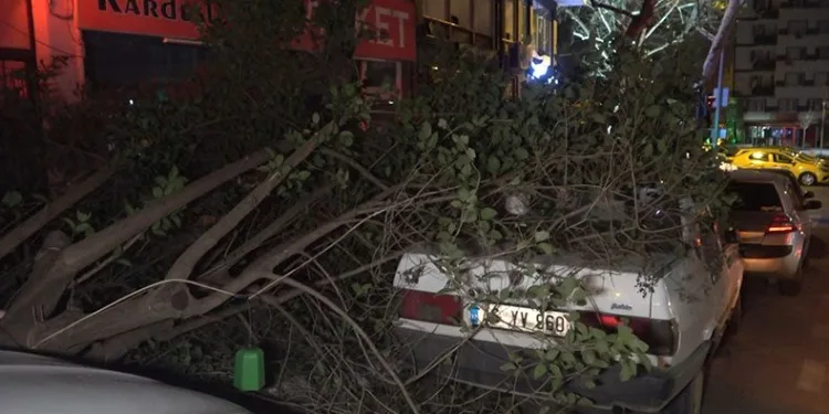 Bursa’da şiddetli lodos kazalara sebep oldu