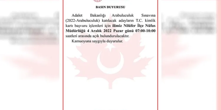 Arabuluculuk Sınavına girecek adaylar dikkat