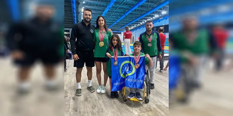 Bursalı yüzücülerden 15 madalya