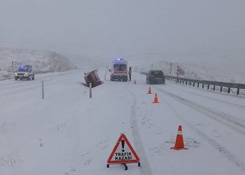 Kar yağışı kazayı beraberinde getirdi