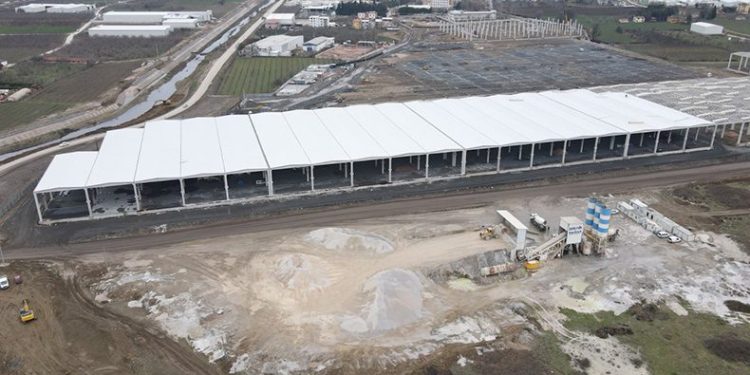 Yıldırım Lojistik Merkezi’nde yol yarılandı