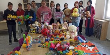 Harmancık’taki oyuncaklar deprem bölgesine