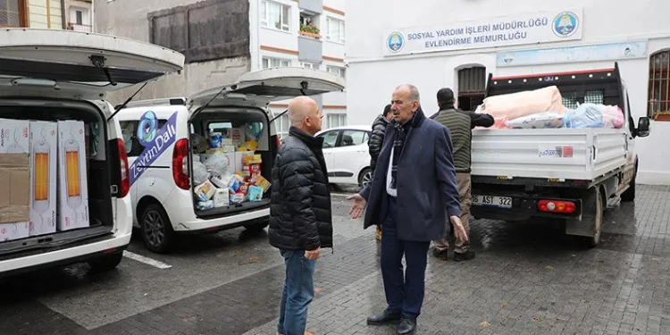 Mudanya’dan deprem bölgesine yardım