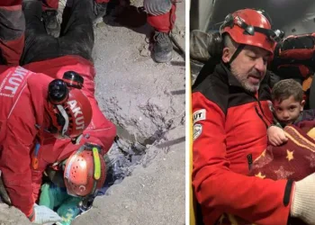 Anne ve çocuğu 47 saat sonra kurtarıldı