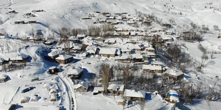 Muş’ta bir köy kara gömüldü