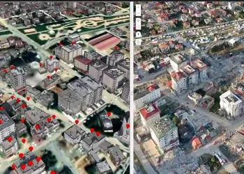 İHA’larla hasar tespit çalışmaları yapılıyor