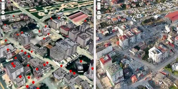 İHA’larla hasar tespit çalışmaları yapılıyor