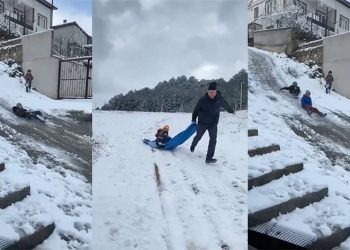 Çocuklar, karın tadını çıkardılar