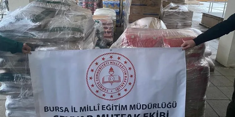 Bursa İl Milli Eğitim Müdürlüğü seyyar mutfak ekibi Hatay’a hareket etti
