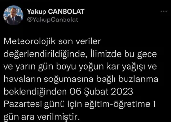 Bursa’da okullar tatil edildi