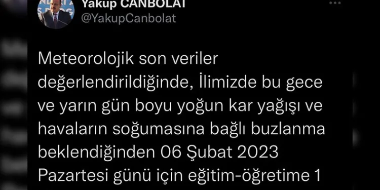 Bursa’da okullar tatil edildi