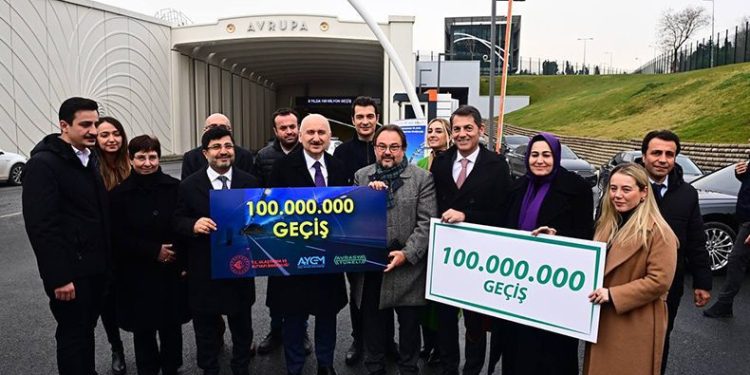 Avrasya Tüneli’nden 100 milyon araç geçti