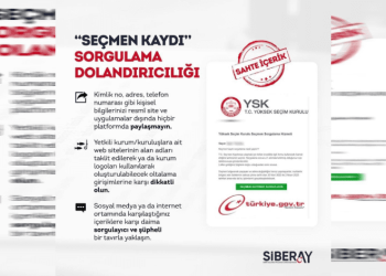 “Seçmen kaydınızı sorgulayın” linkiyle dolandırıcılığa dikkat