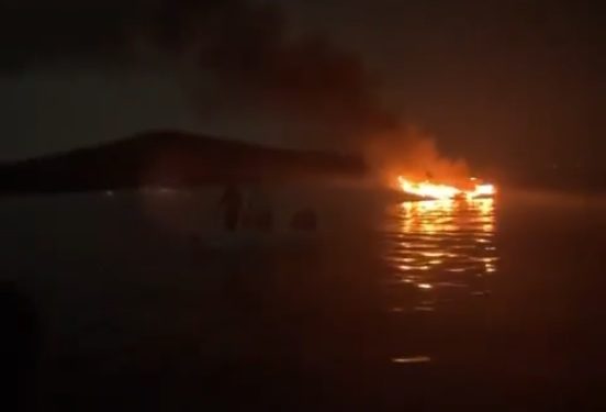 Şişme bot patladı