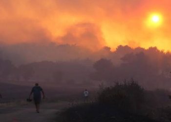 Hatay’dan sonra bir yangın da Çanakkale’de