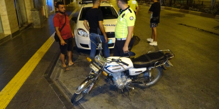 Çalıntı motosiklet, denetime takıldı