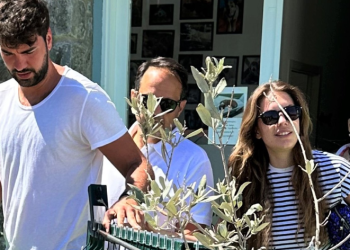 Ünlü çift bodrumda görüntülendi