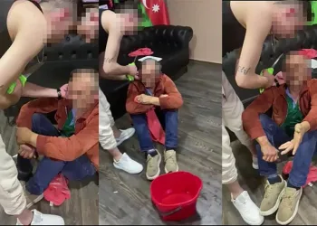 Rehin aldıkları adamı dövüp kayda aldılar