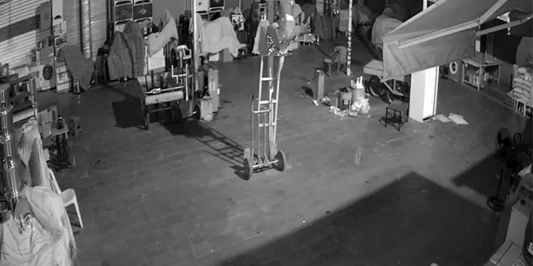 Antika dükkanındaki soygun kamerada