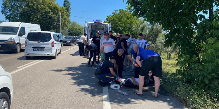 Bursa’da tır motosiklete çarptı