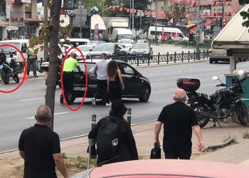 Bursa’da trafik polisinden örnek davranış