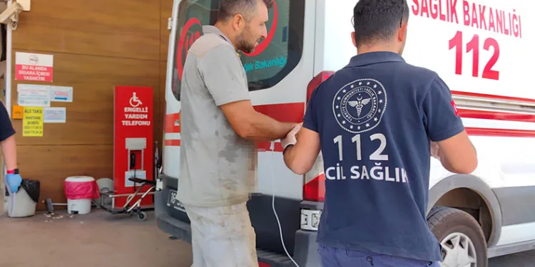 Bursa’da elini makinaya kaptıran işçinin parmağı koptu