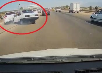 Bursa’da zincirleme kaza kamerada