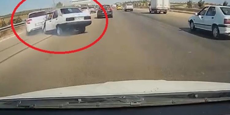 Bursa’da zincirleme kaza kamerada