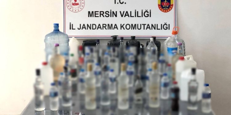100 litre sahte içki ele geçirildi