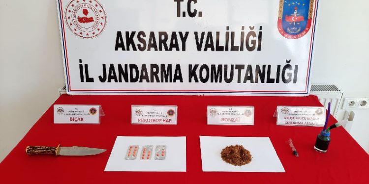 Aksaray jandarmadan uyuşturucu operasyonu