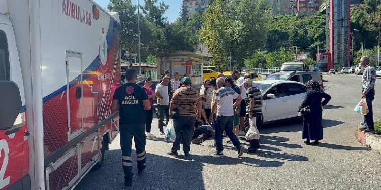 Otomobilin çarptığı yaya yaralandı