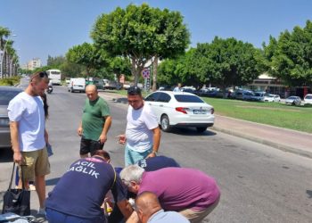 Otomobilin aynası hastanelik etti