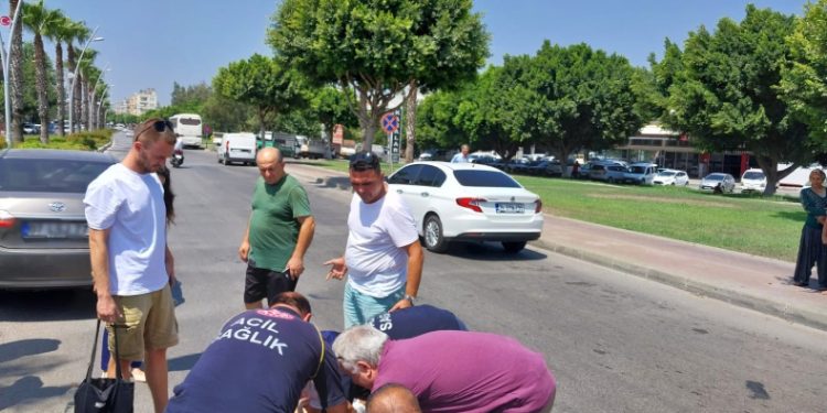 Otomobilin aynası hastanelik etti